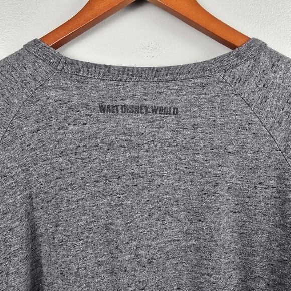 DISNEY PARKS Long Sleeve Tee Shirt Vintage Mickey Mouse Logo Gray Unisex XL - Picture 5 of 11